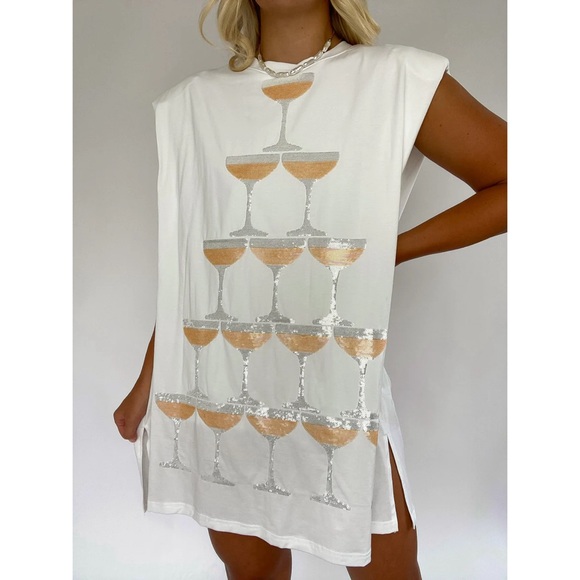 QUEEN OF SPARKLES Dresses & Skirts - Queen of Sparkles | Champagne Dress.